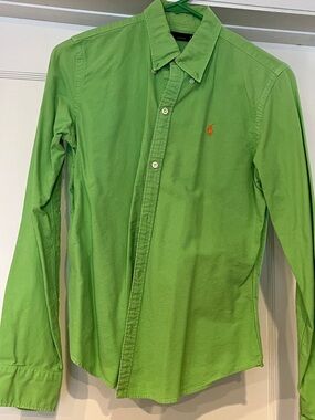 Ralph Lauren Green Oxford Button-Down Shirt